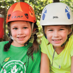 Helmets are required for certain camp activities, such as zip lining, to ensure a safe and secure camping experience.