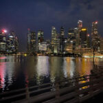 Singapore skyline in the early morning hours