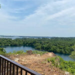 The view of forest and water from Pulau Ubin